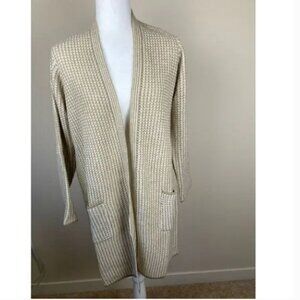 Fortune + Ivy Open Front‎ Waffle Knit Cardigan Size Large Style 0290J3Q (P3)